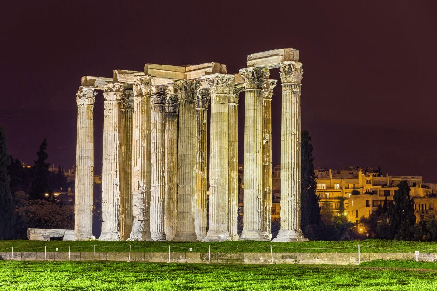 Temple of Olympian Zeus in Athens