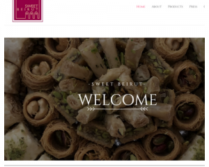 Portfolio: Sweet Beirut website